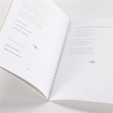 Livret de messe mariage se rejoindre - Mise en situation