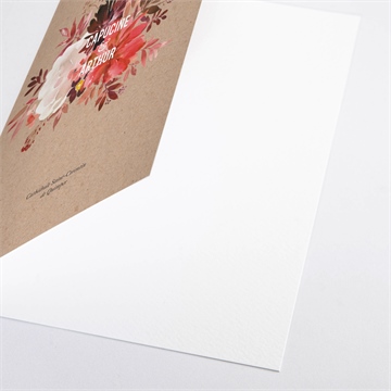 Livret de messe mariage floral - Détail du livret