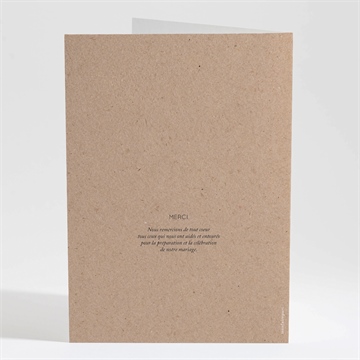 Livret de messe mariage floral - Dos du livret