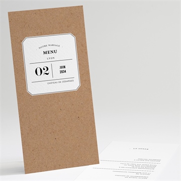 Menu mariage apothicaire sticker