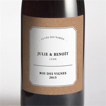 Etiquette de bouteille mariage apothicaire sticker