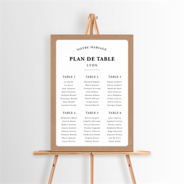 Plan de table mariage apothicaire sticker