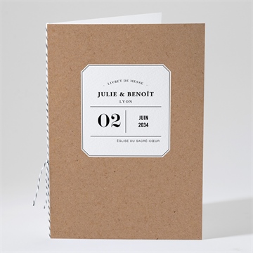 Livret de messe mariage apothicaire sticker