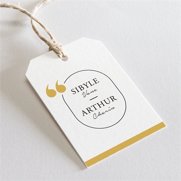 Etiquette mariage gatsby argent