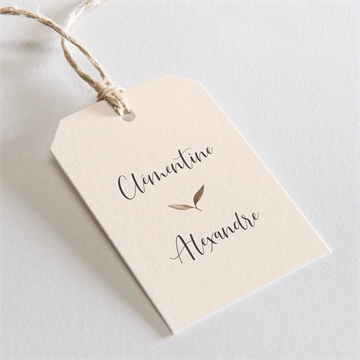 Etiquette mariage virevoltant