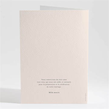 Livret de messe mariage virevoltant - Dos du livret