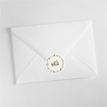 Sticker naissance mon renardeau - Mise en situation