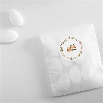 Sticker naissance mon renardeau - Mise en situation