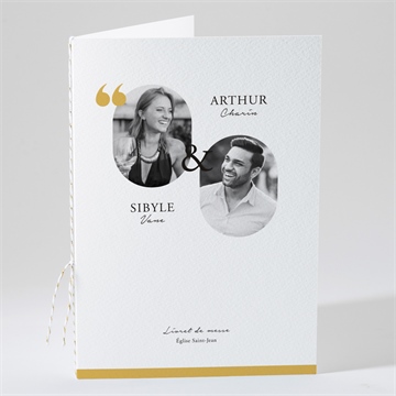 Livret de messe mariage gatsby