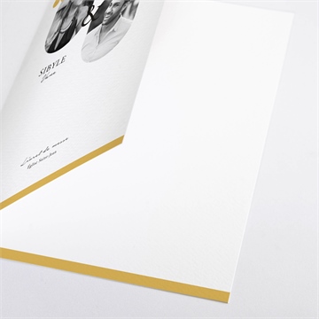 Livret de messe mariage gatsby - Détail du livret