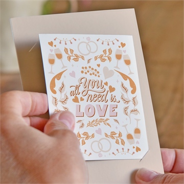 Faire-part mariage hippie