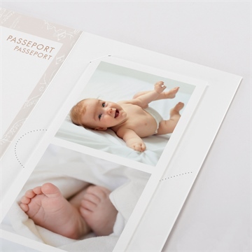 Faire-part naissance passeport fille photomaton - Détail du faire-part