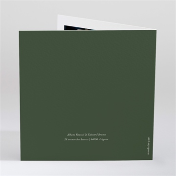 Faire-part mariage c'est noël ! - Dos du faire-part