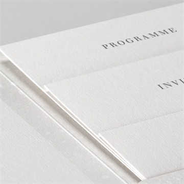 Faire-part mariage noël pocketfold - Détail du faire-part