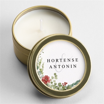 Bougie mariage douce subtilité