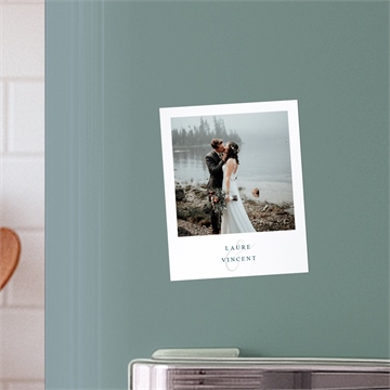 Remerciement mariage hivernal - Mise en situation