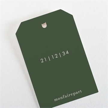 Etiquette mariage c'est noël ! - Dos de l'étiquette