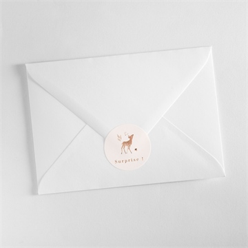 Sticker naissance ronde de la forêt - Mise en situation