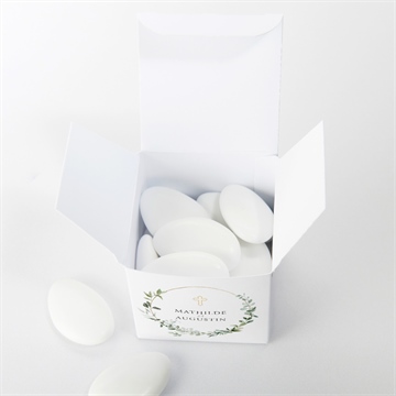 Boîte de dragées mariage sacré - Intérieur de la boîte