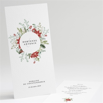 Menu mariage douce subtilité