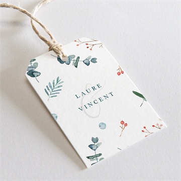 Etiquette mariage hivernal