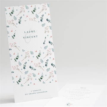 Menu mariage hivernal