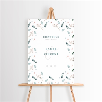 Panneau bienvenue hivernal