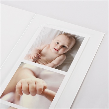 Faire-part naissance ronde de la forêt photomaton - Détail du faire-part