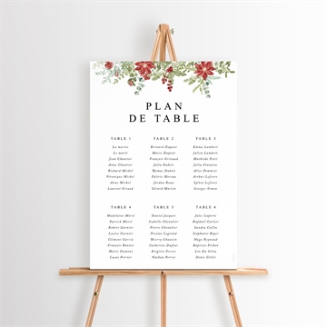 Plan de table mariage douce subtilité