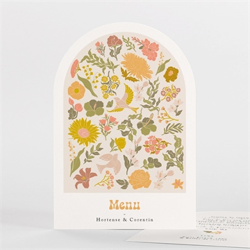 Menu mariage hippie chic