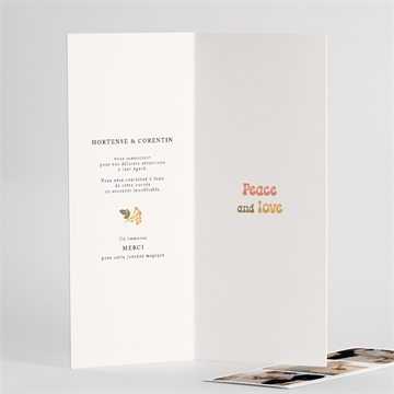 Remerciement mariage hippie chic - Détail de l'intérieur