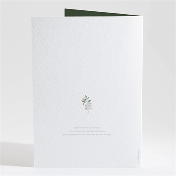 Livret de messe mariage c'est noël ! - Dos du livret