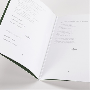 Livret de messe mariage c'est noël ! - Mise en situation