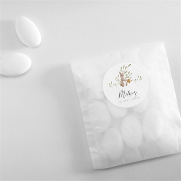 Sticker naissance petits lapins - Mise en situation