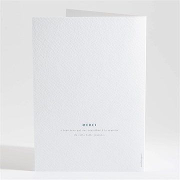 Livret de messe mariage hivernal - Dos du livret