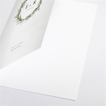 Livret de messe mariage couronne d'hiver - Détail du livret