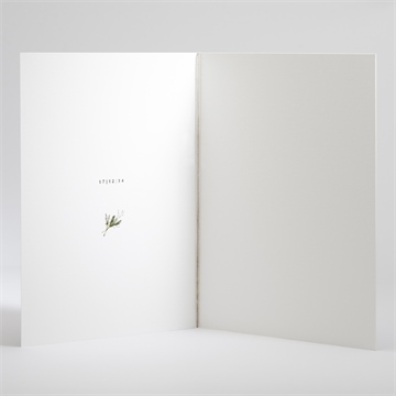 Livret de messe mariage couronne d'hiver - Intérieur du livret