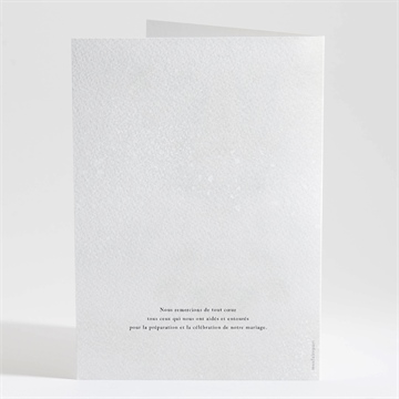 Livret de messe mariage couronne d'hiver - Dos du livret