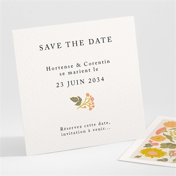 Save the Date mariage hippie chic