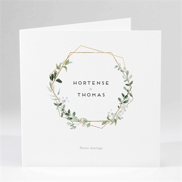 Faire-part mariage amour elegant