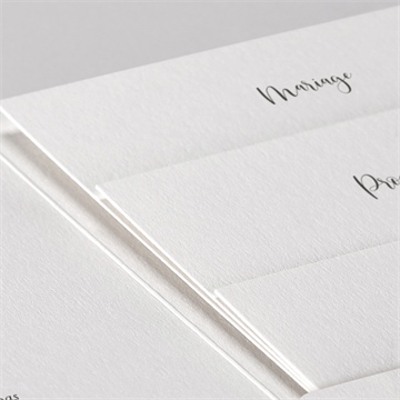 Faire-part mariage jolie devinette - Détail du faire-part