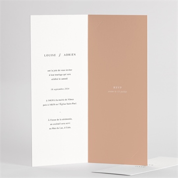 Faire-part mariage bel éclat - Intérieur du faire-part 2