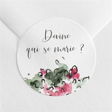 Sticker mariage jolie devinette