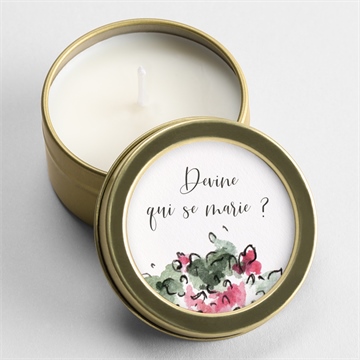 Bougie mariage jolie devinette