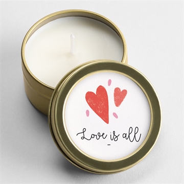 Bougie mariage coeurs