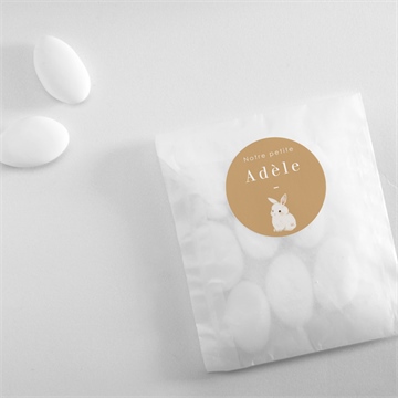 Sticker naissance noël - Mise en situation