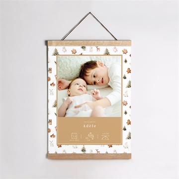 Affiche naissance noël