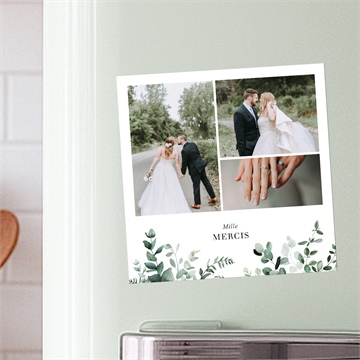 Remerciement mariage végétal