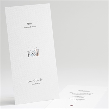 Menu mariage jolie devinette