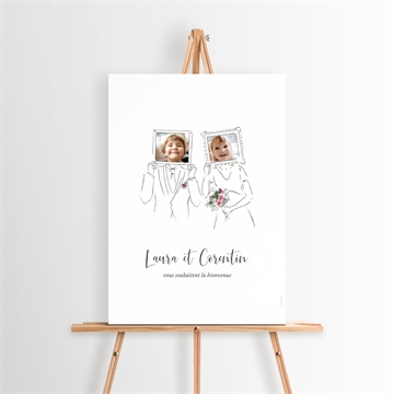 Panneau bienvenue jolie devinette